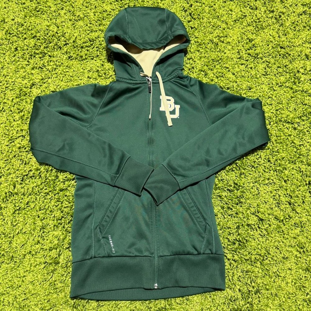 Women's BU Baylor University Zip-up hoodie Sz XS (20x24)